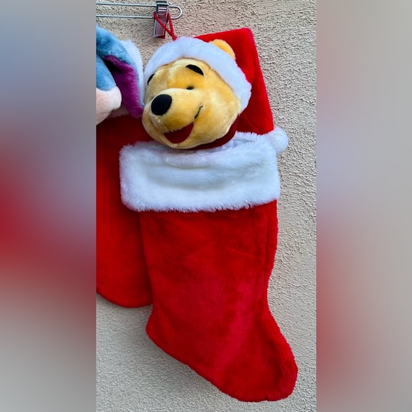 Disney Winnie The Pooh Eeyore Tigger Plush Christmas Holiday Stocking 3D - Picture 3 of 6